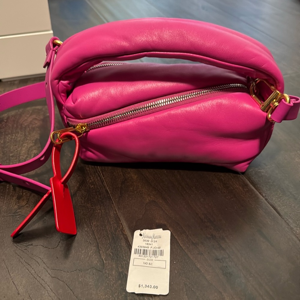 Pink off white handbag
